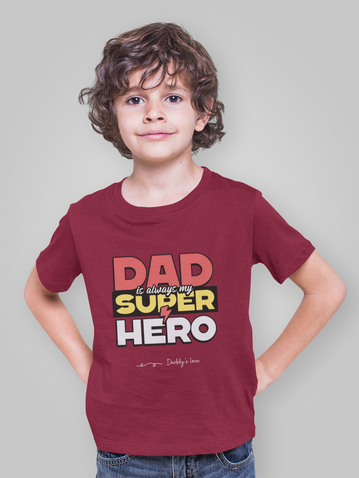 “Daddy is My Superhero” Boy’s T-Shirt