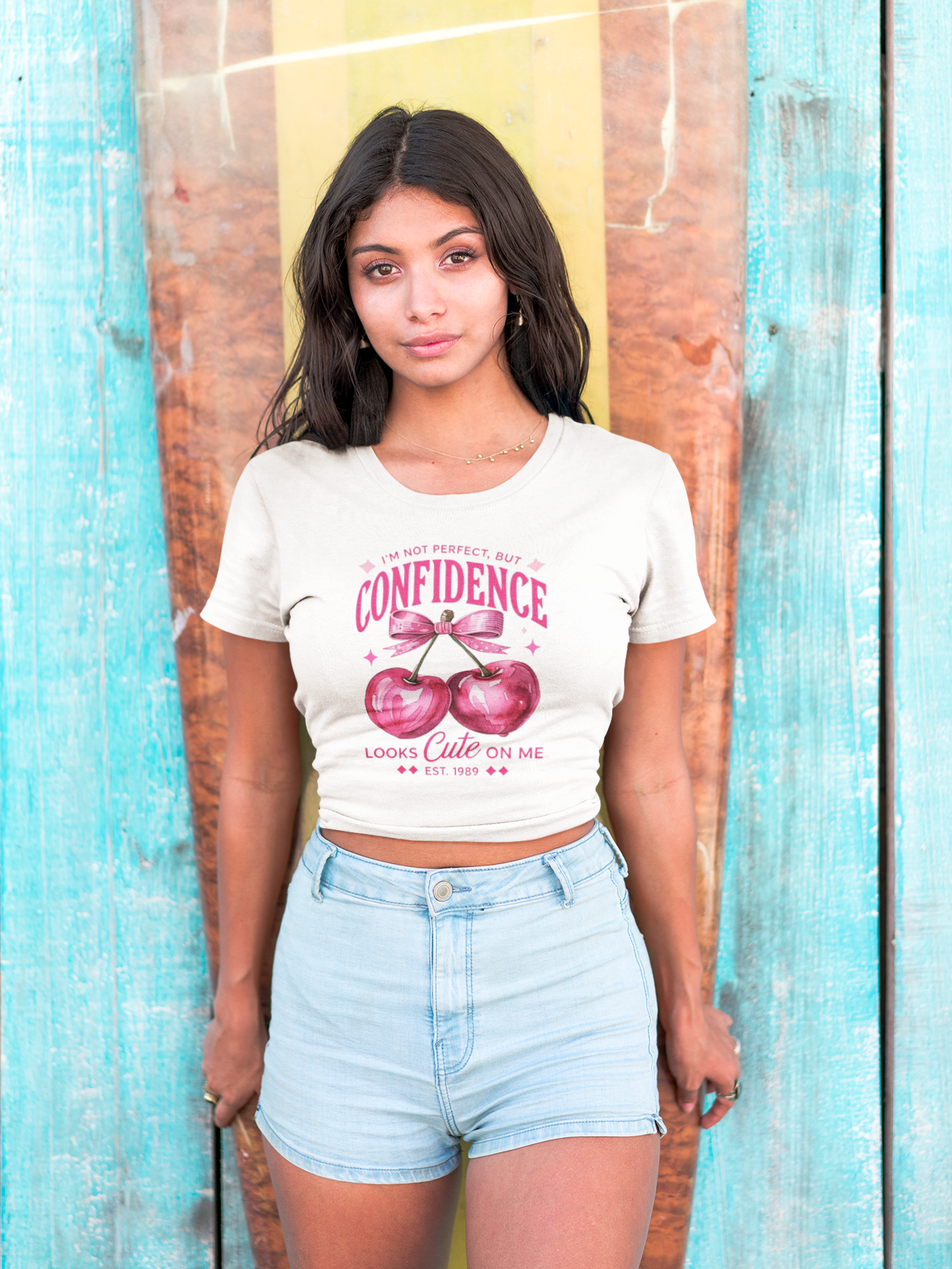 Women Wear Daily Vibes Baby Tee